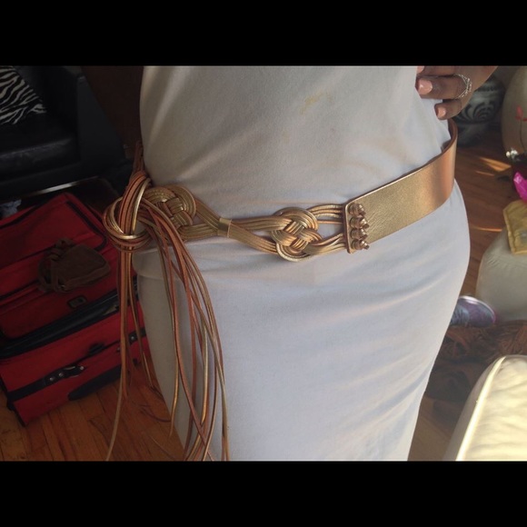 Brand new Gold Ralph Lauren fashion Braided belt main image 2
