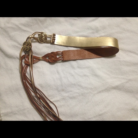 Brand new Gold Ralph Lauren fashion Braided belt main image 4