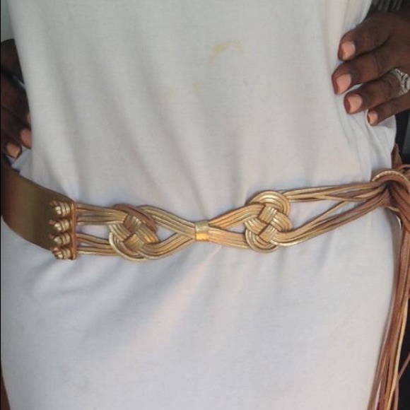 Brand new Gold Ralph Lauren fashion Braided belt