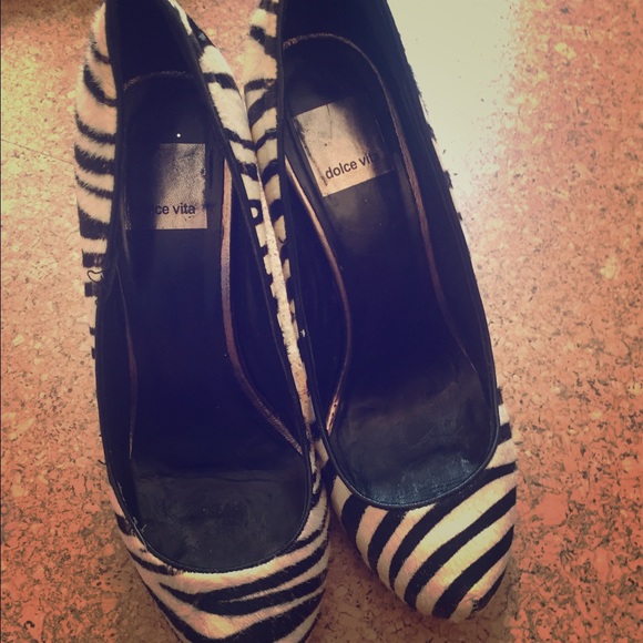 Dolce vita zebra heels