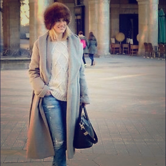 ZARA: Wool Coat with Belt