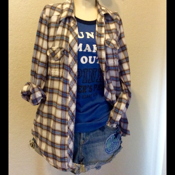 PINK flannel shirt
