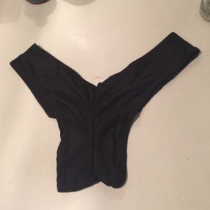 Black Brazilian bikini bottom