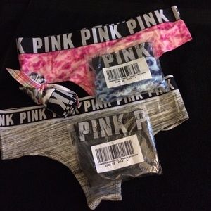 PINK VS Large Panties - group of five