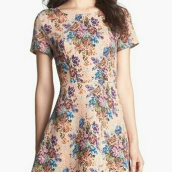 LOOKING FOR floral print fit and flare dress