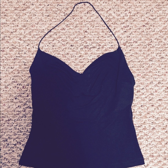 Maria Bianca Nero Tops - Maria Bianca Nero Halter Crop Top