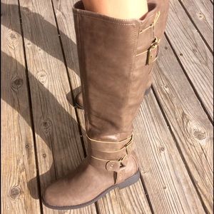 Tall riding boots (Taupe)