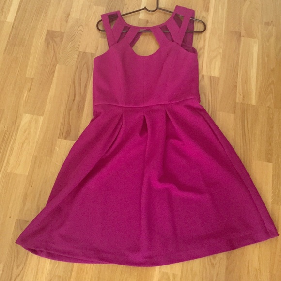 SALE Purple Betsey Johnson fit and flare dress