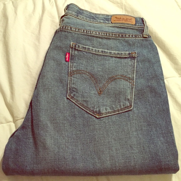 Levi's straight leg jeans; size 12M
