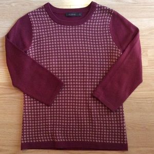 Limited Burgundy 3/4 Sleeve Sweater