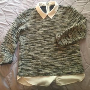 Ann Taylor tweed shirt