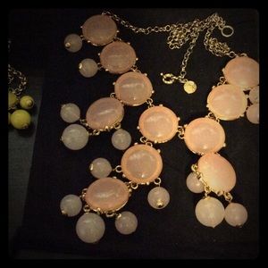 J.Crew large bubble necklace in pink