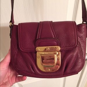 Michael Kors Charleston wine cross body handbag
