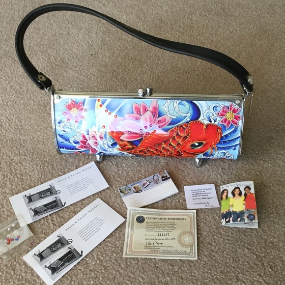 Little Earth Koi Fish Metal Purse