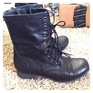 Madden Girl Combat Boots