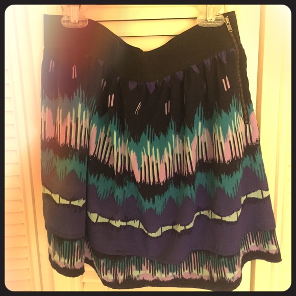 Print layered skirt - Picture 1 of 4