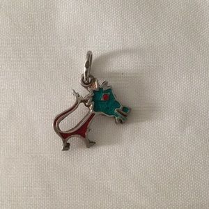 Leo the Lion Sterling Silver Charm.