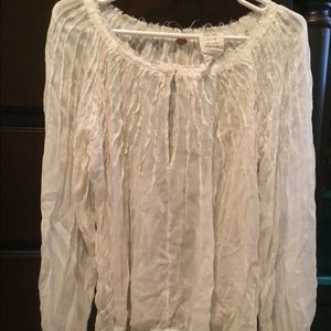 Vintage Free People White Longsleeve