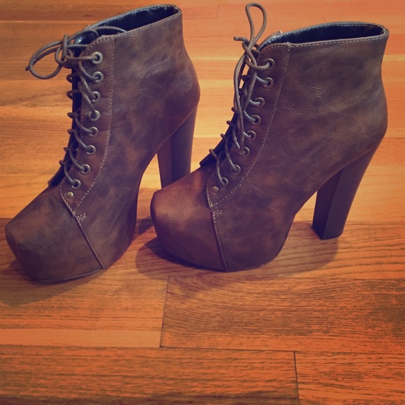 Platform booties