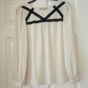 Cream Loft blouse