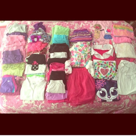 Shirts and leggings.