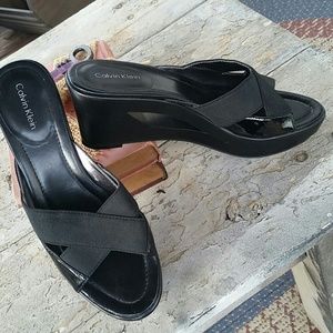 CALVIN KLEIN Wedge sandals shoes