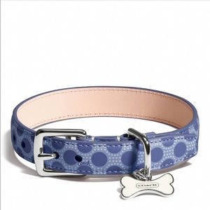 COACH Poppy Polka Dot Dog Collar