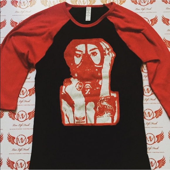 Manic Vanity Gas Mask Raglan - Picture 1 of 1