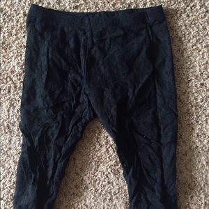 Black lace leggings