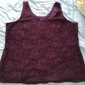 Plum Lace Tank