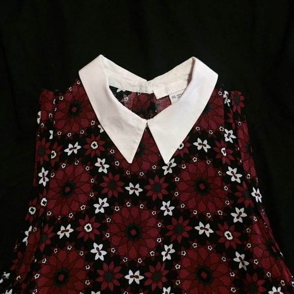 Burgundy Geometric Dress