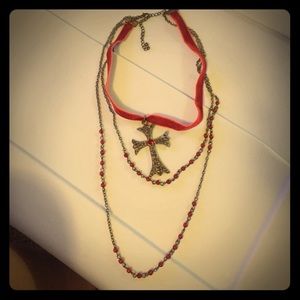 Red Cross Necklace