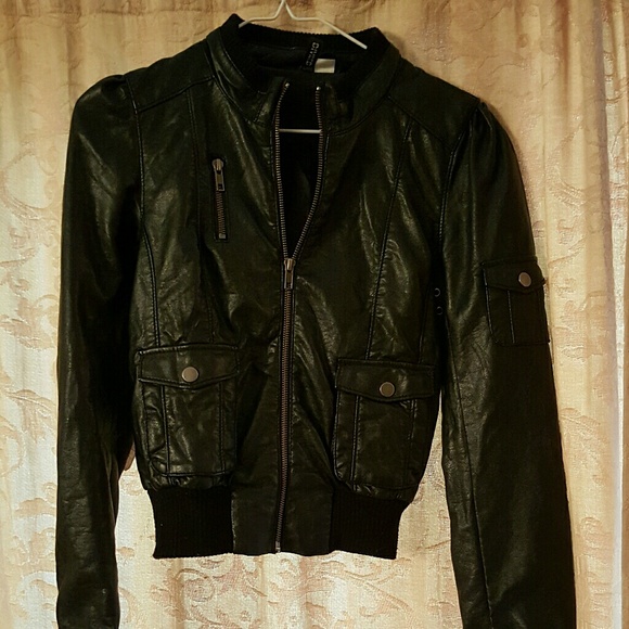 Retro leather jacket