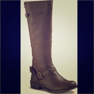 BLACK Midcalf riding boots