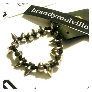 Brandy Melville Gothic Rock Bracelet and Stickers