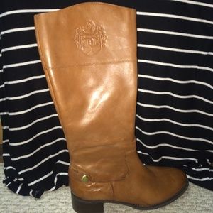 Brown tall boots