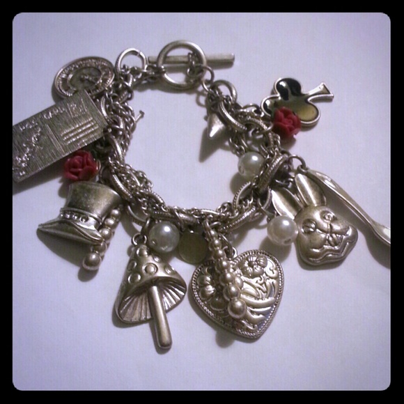 Alice in Wonderland Charm Bracelet