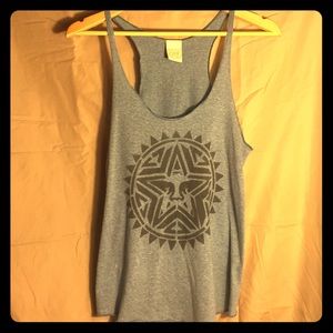 Obey blue tank with obey star