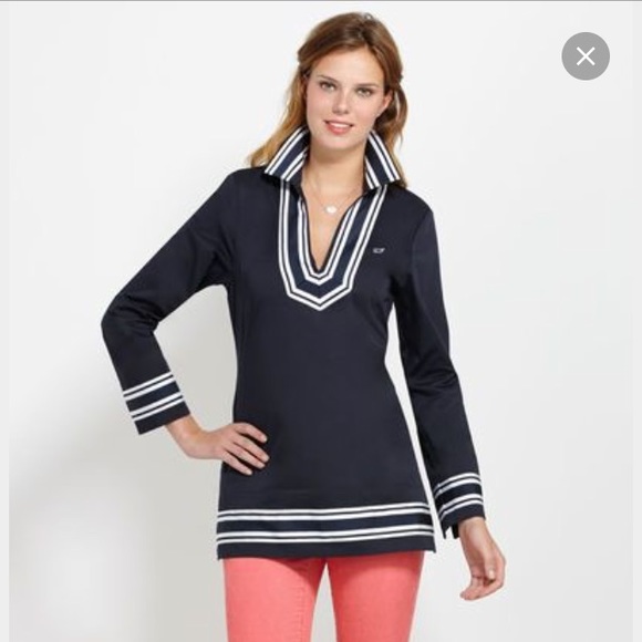 Vineyard Vines Cotton Sateen Tunic