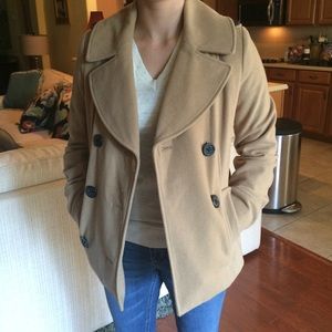 Tan pea coat
