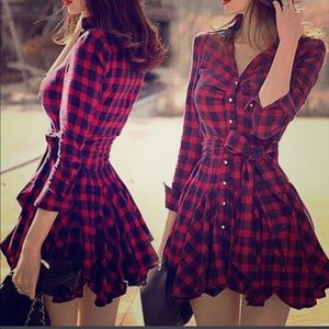 Fall Plaid Dress