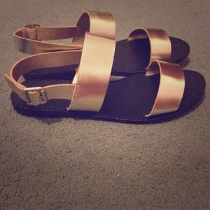 Gold sandals