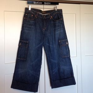 David Kahn denim gauchos