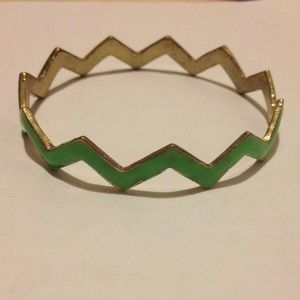 Green Zig Zag Bracelet