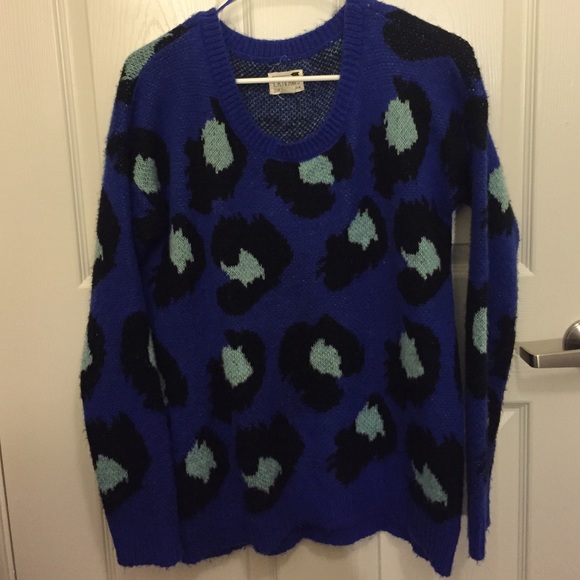 Cheetah print sweater
