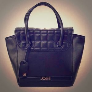 Joe's Jeans Turn Lock Satchel Quilted Leather