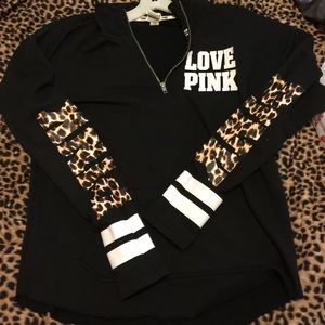 VS pink half zip
