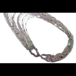 Multi-Strand Chain Bib Necklace