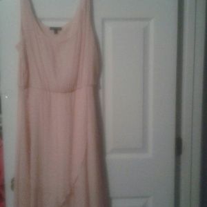 Light pink asymmetrical dress