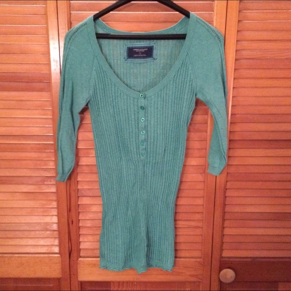 Seafoam Green Sweater-DONATING SOON - Picture 2 of 4